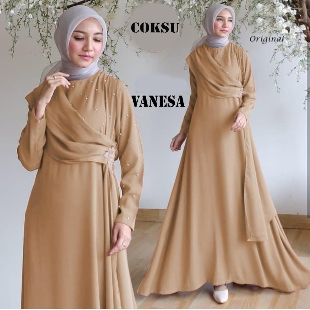 HOPYLOVY - Gamis Maxi Slendang Vanesa