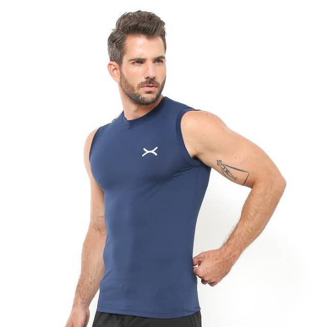 FVS-001DK Sleeveless sport fitness bodyfit FLEX dongker