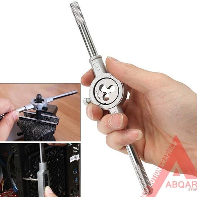 Baut Mur Pengencang Pembuat Drat Luar Baut / Tap Snei / Hand Tap / Tap And Die Set