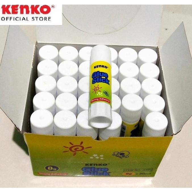 

(BISA COD) Lem Kertas Kenko 1 pack isi 30/ Lem Glue Stick Kenko 1 Pack isi 30 pch TERUJI Kode 1394