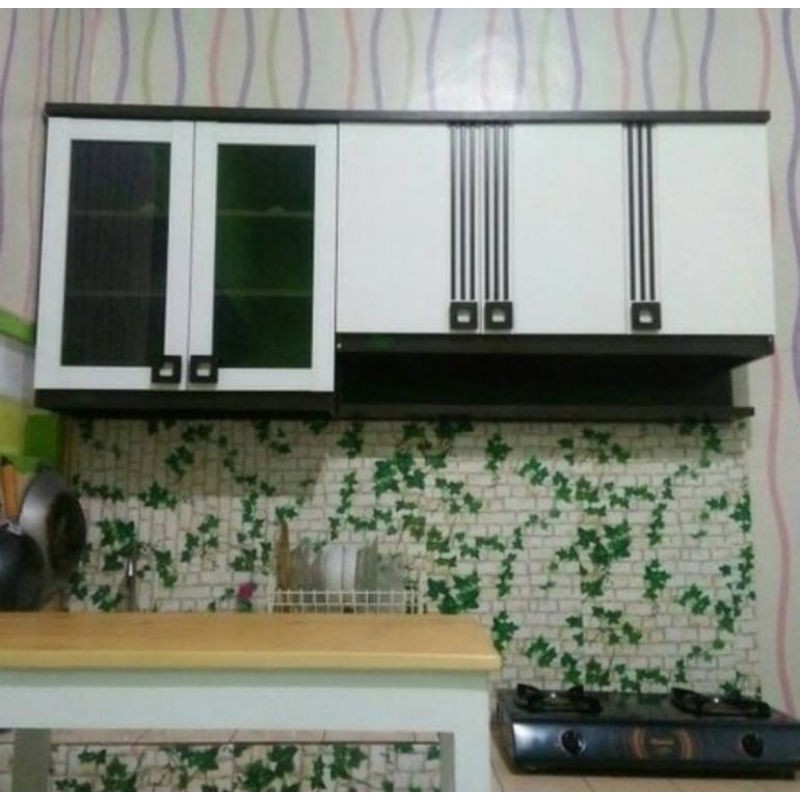 RAK PIRING LEMARI GANTUNG DAPUR KITCHEN SET ATAS 45