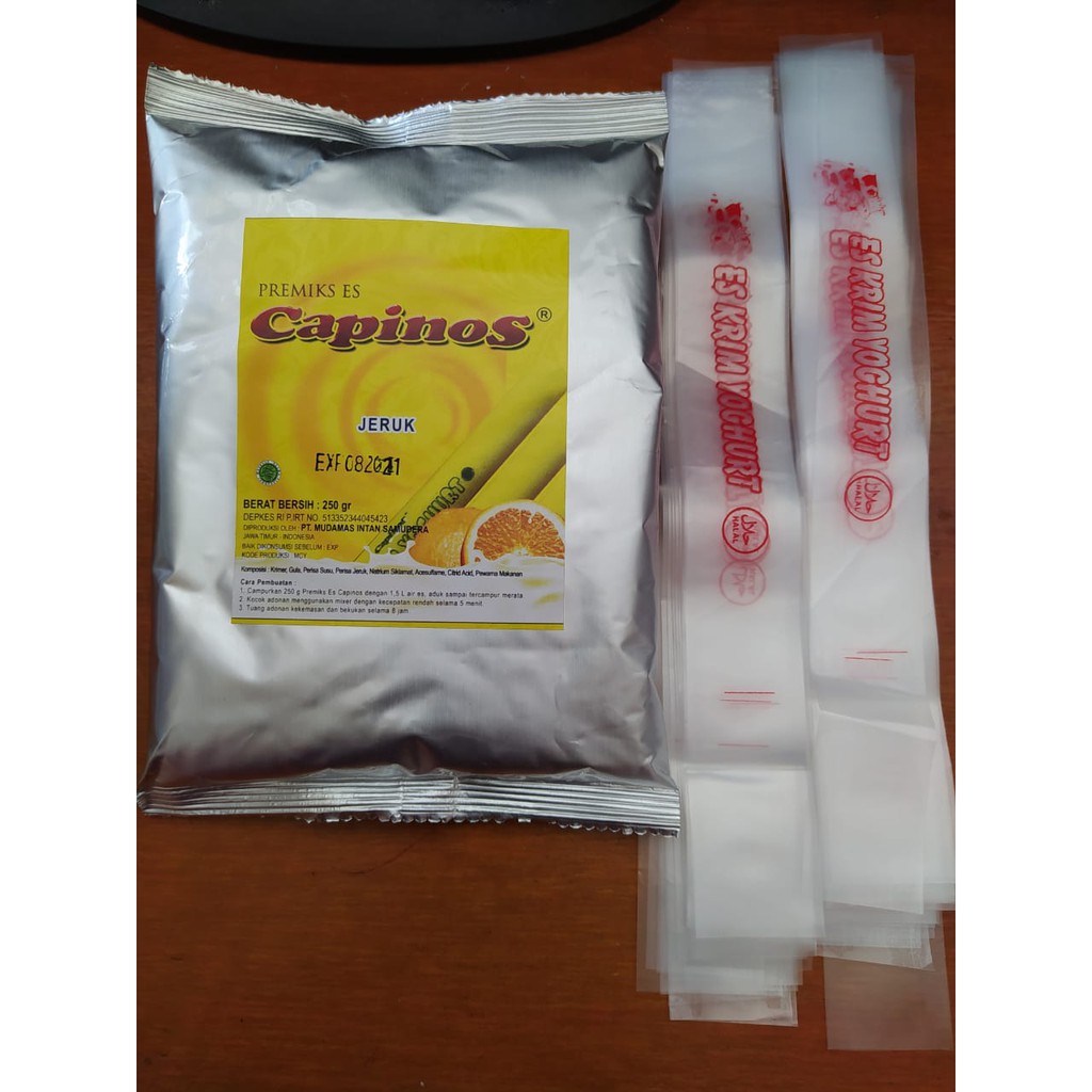 

PAKET HEMAT CAPINOS ES YOGURT 250gr + KEMASAN PLASTIK YOGURT 50pcs