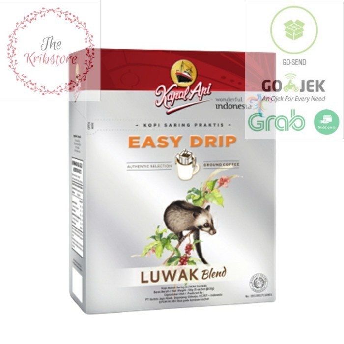 

Kapal Api Luwak Blend Easy Drip Coffee Box (isi 5 sachet)