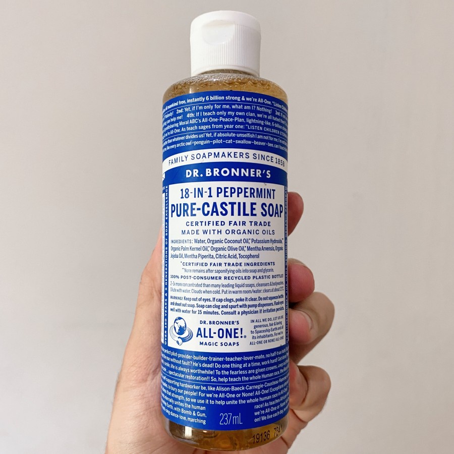 Peppermint Pure Castile Liquid Soap Dr. Bronner's 237ml