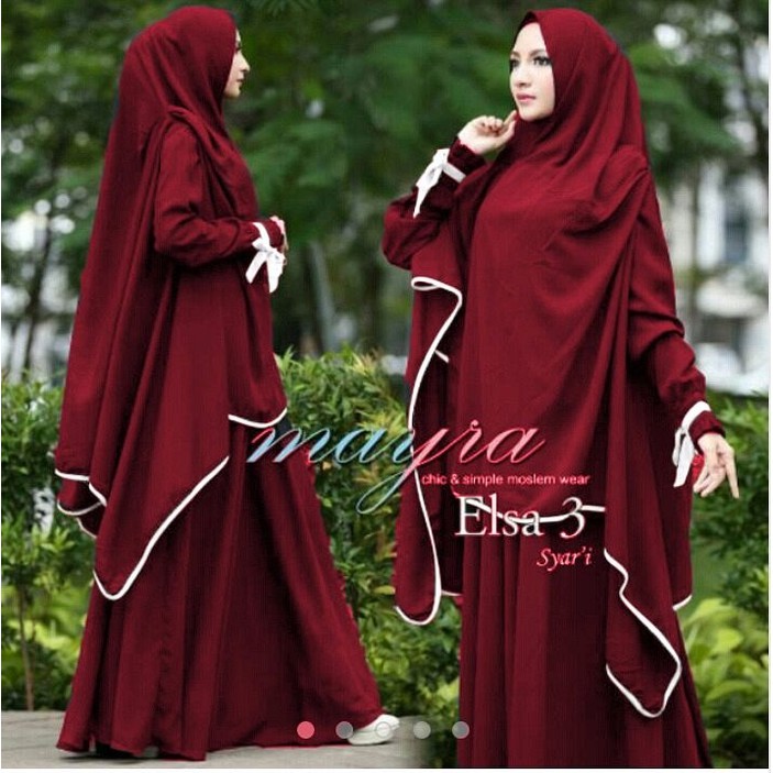 SYARI ELSA 3 / GAMIS PESTA / GAMIS /HIJAB /GAUN PESTA MEWAH