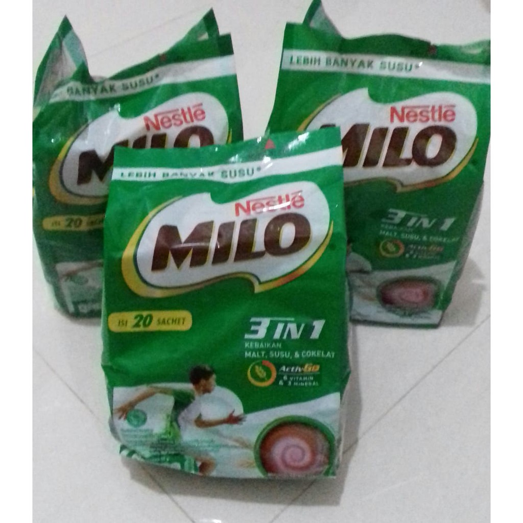 Milo 3 in 1 isi 20sachet @35gr