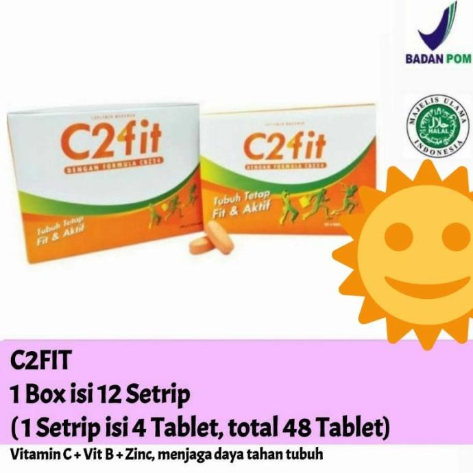 C2Fit / C2Vit Vitamin Suplemen Vitamin C Vitamin B Komplek D7F8H_Urgs