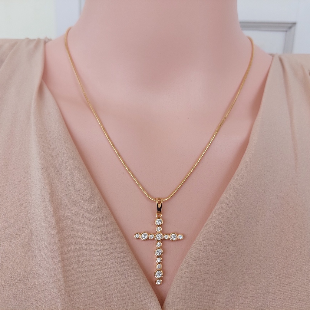 Kalung Salib Wanita Xuping - Kalung Salib 03