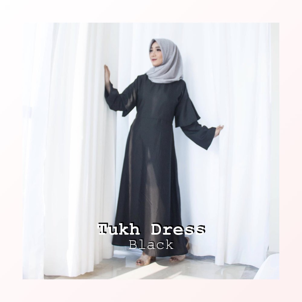 Tukh Dress Baju Gamis Wanita by FEMINE Shopee Indonesia