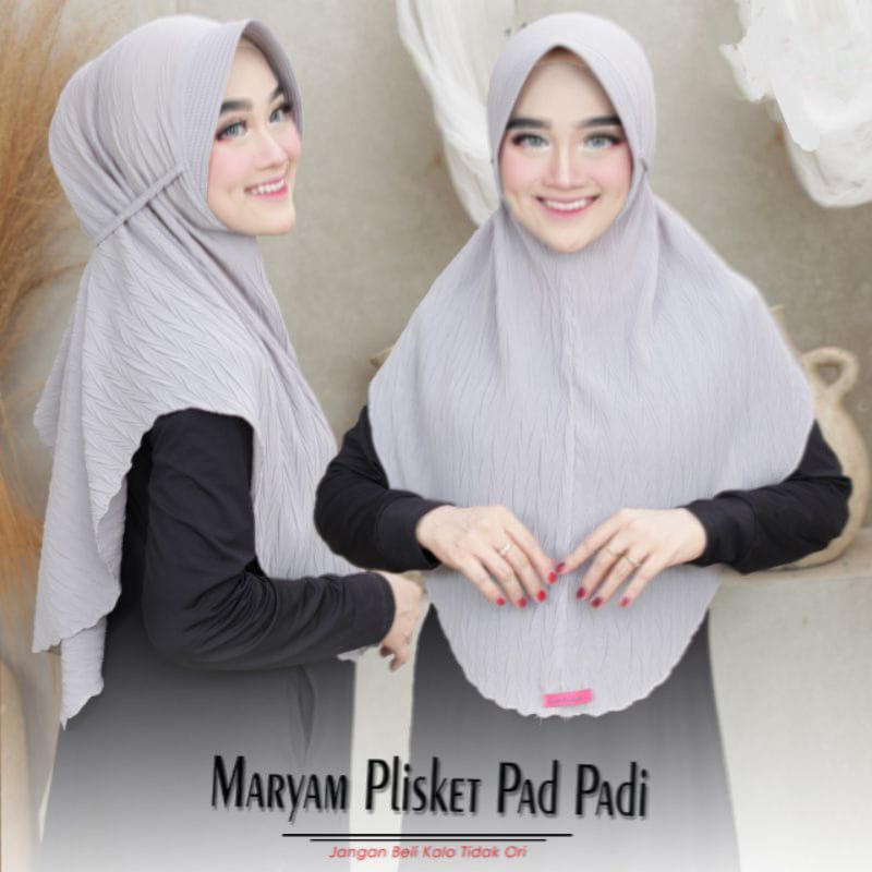 BERGO MARYAM PLISKET PADI hijab instan