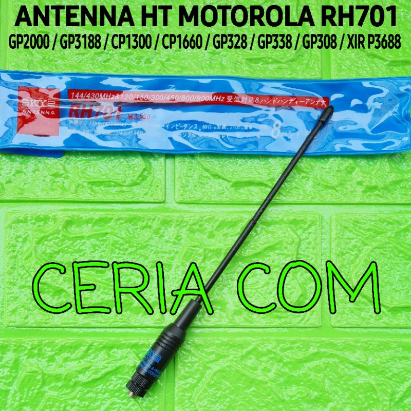 ANTENA HT MOTOROLA GP2000 CP1300 CP1660 XIR P3688 GP328 GP338 PLUS GP3188 DUALBAND RH701 ANTENNA HT 