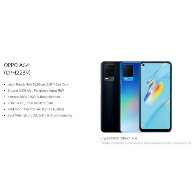 OPPO A54 RAM 6/128 GB | 4/64 GB GARANSI RESMI OPPO INDONESIA-2