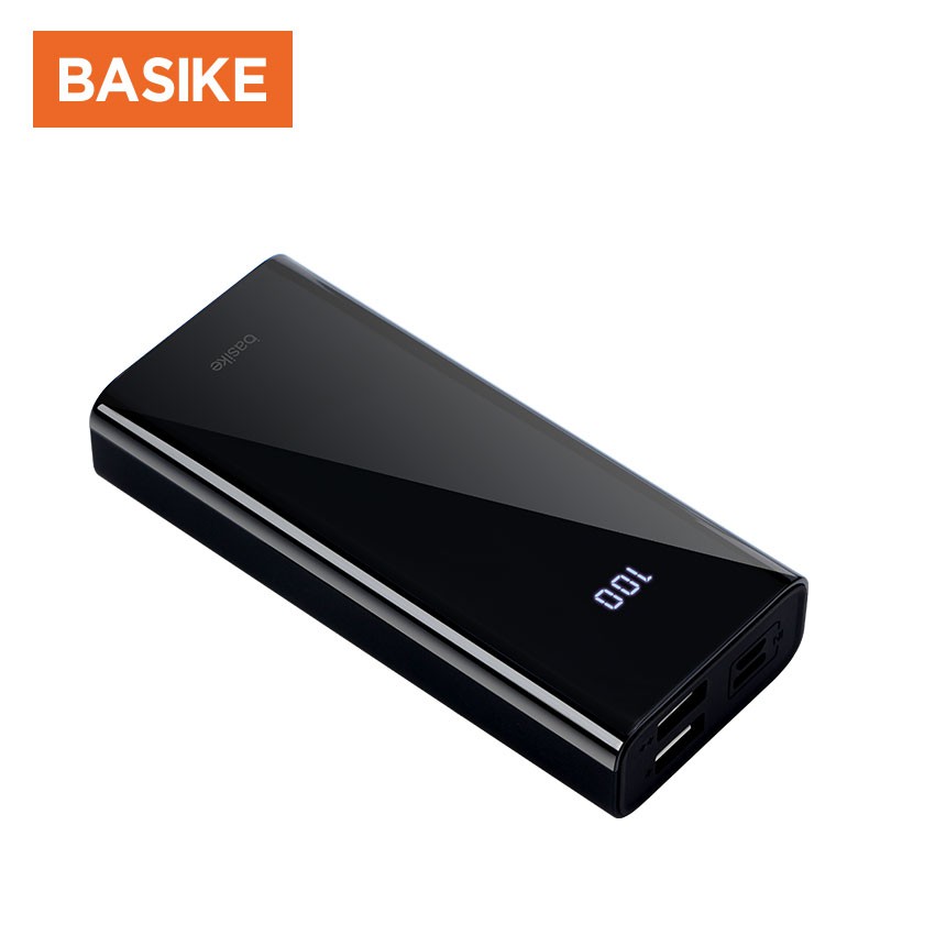  Power Bank  Murah Mini  PowerBank  Dual USB LED BASIKE 10000 