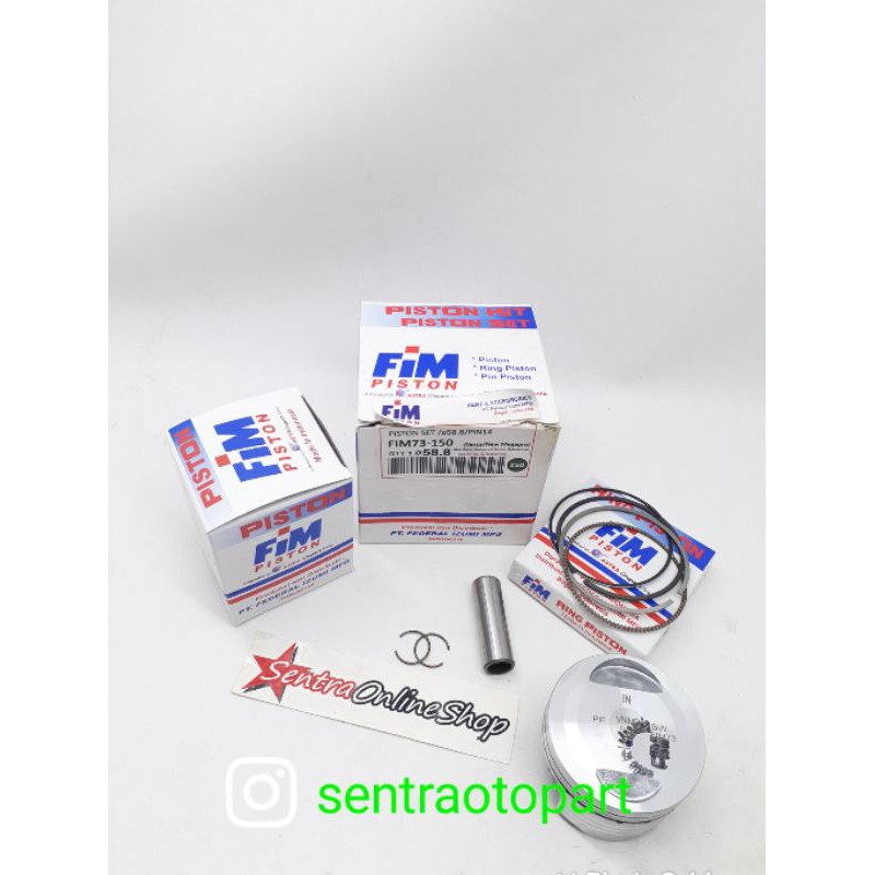 piston seher kit megapro monoshok oversize 150 original fim