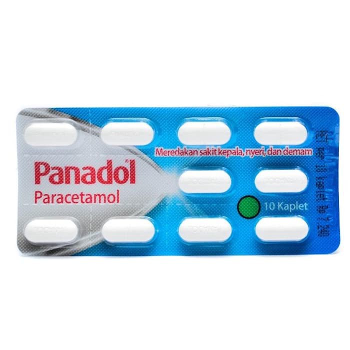 Panadol biru (kemasan strip isi 10 tablet)