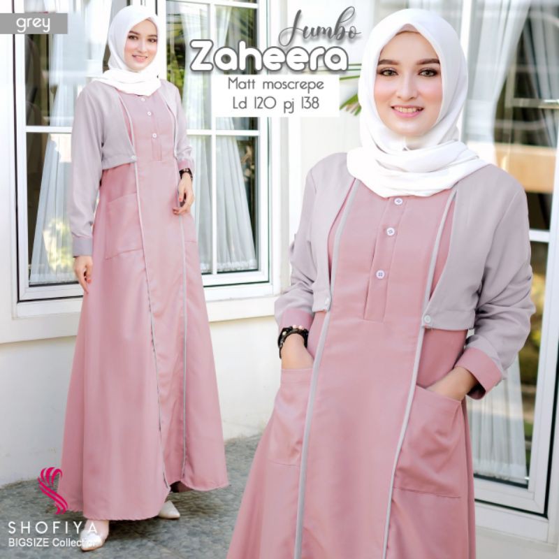 zaheera dress jumbo ld 120 ori shofiya