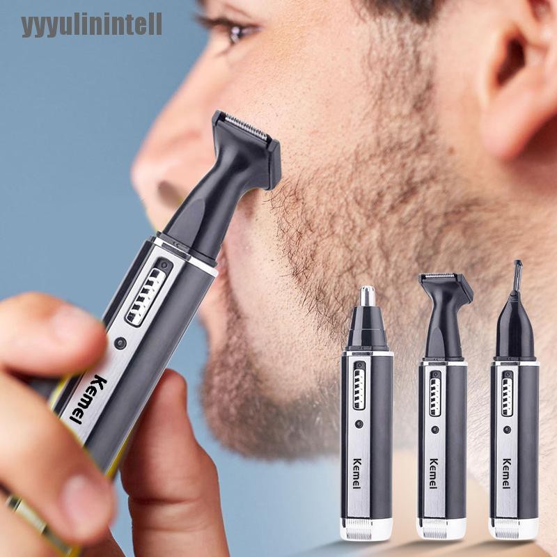 Kemei KM-6630 Pencukur Kumis Jenggot Bulu Hidung Cas