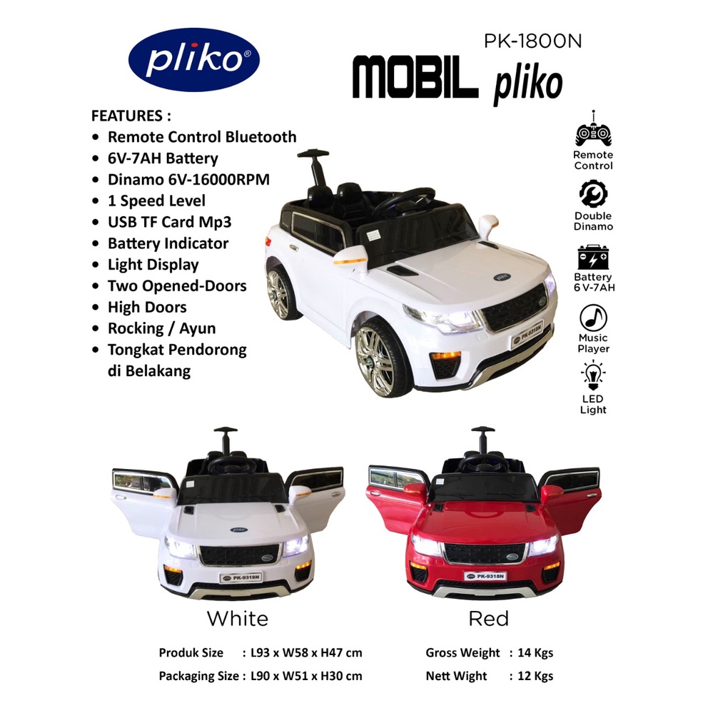 MOBIL AKI PLIKO RANGE ROVER PK 1800 / PK-1800