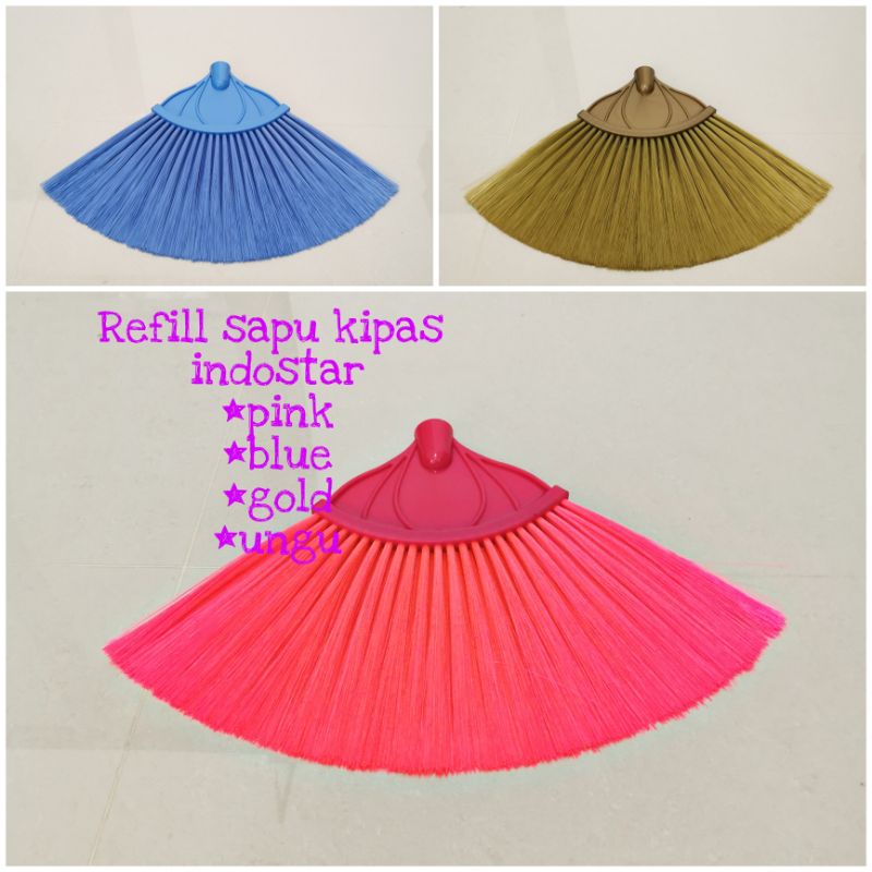 Sapu kipas INDOSTAR Refill  / sapu lantai/ sapu nilon-2