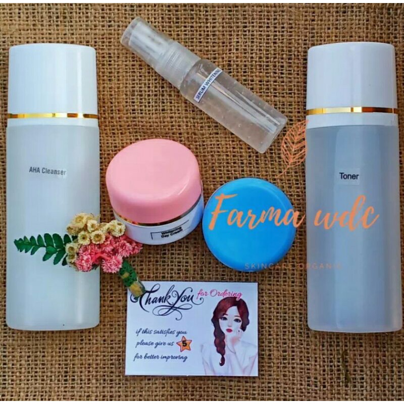 Cream Farma WDC 5in1 Komplit Original 100% Bpom- Paket Skincare Glowing Farma WDC