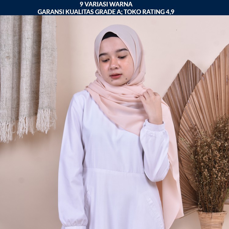 Pashmina Diamond Premium 180 X 75 Bahan Diamond Crepe-1