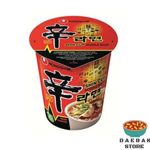 

Mie Korea Ramen Nongshim Shin Ramyeon Cup