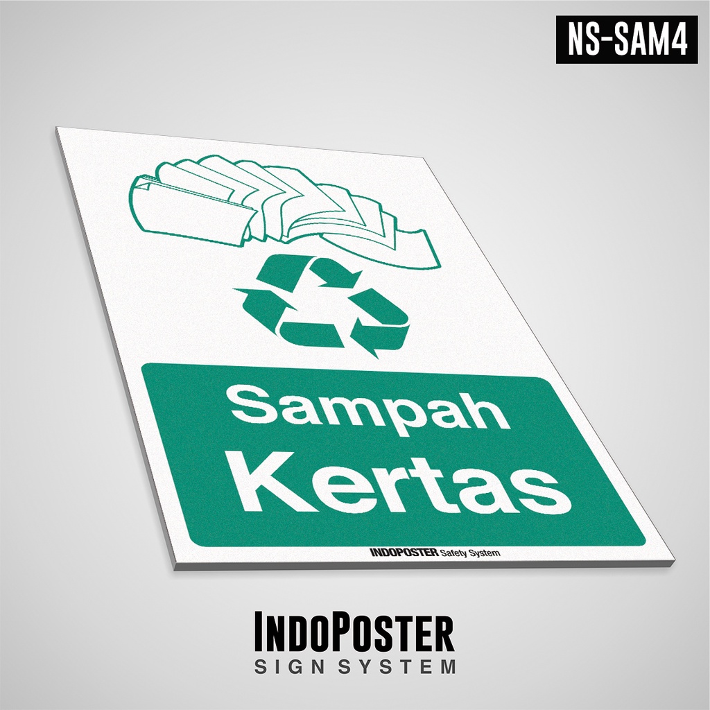 

Safety Sign Rambu K3 PVC ISO Sampah Kertas