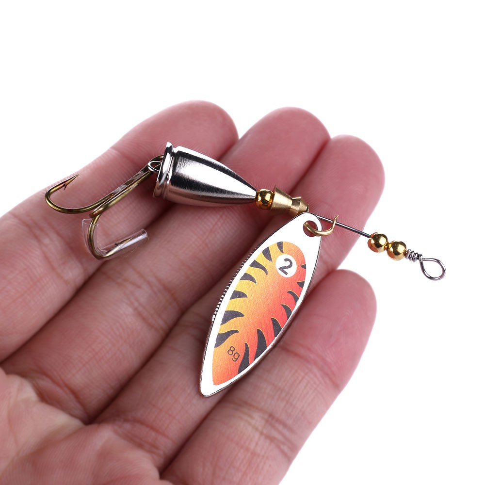 HENGJIA 1pcs 7.8cm/10g Umpan Payet Sequin Pancing Spinner Spoon Fishing Lure Swimbait Bass Ikan