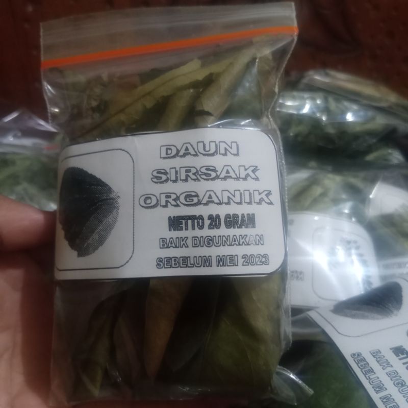 Daun Sirsak Kering Organik 20 Gram Siap Seduh Teh Daun Sirsak