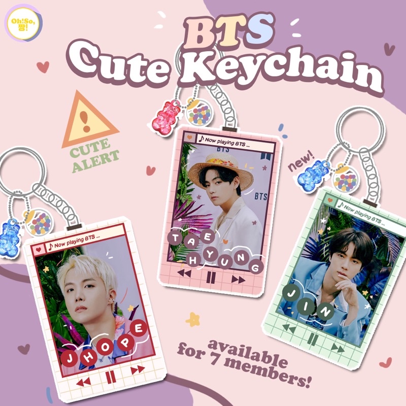 BTS KEYRING KEYCHAIN GANCI GANTUNGAN ACRYLIC KUNCI VOL.2 BANGTAN ARMY