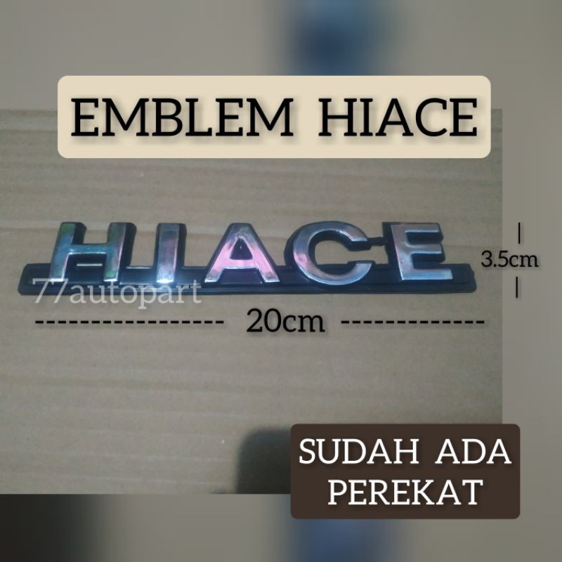 Emblem logo hiace