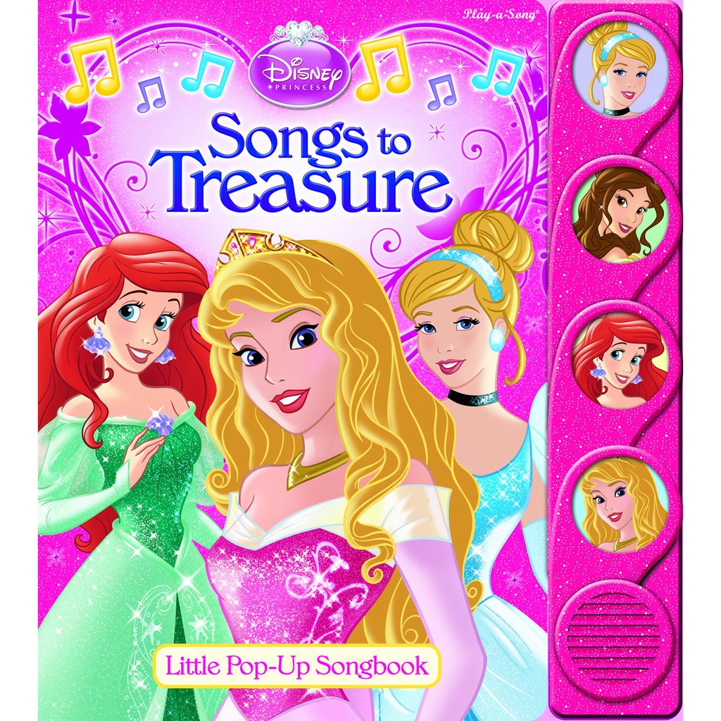 Buku Impor Disney Princess: Songs to Treasure: Little Pop-Up Song Book Hardcover Original Termurah