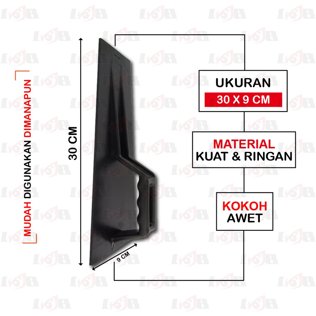Roskam Plastik PVC Alat Plester Acian Semen Poles Tembok Dinding Bata Ubin Keramik
