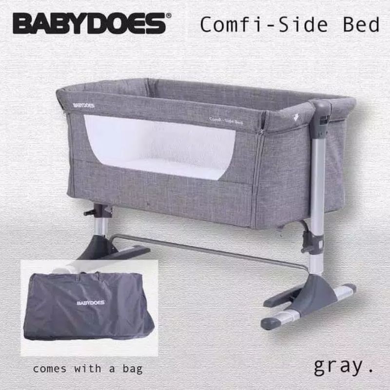 Baby Box Comfy Side Bed CH165 | Box Bayi Baby Box Ranjang Bayi Mini Bed BabyDoes CH-165-BP Comfy Side Bed | Box Bayi Babydoes 4 IN 1 Cottage Crib Baby Box Ranjang Bayi ( Cribs, Playard, Side Bed, Rocking Bed )