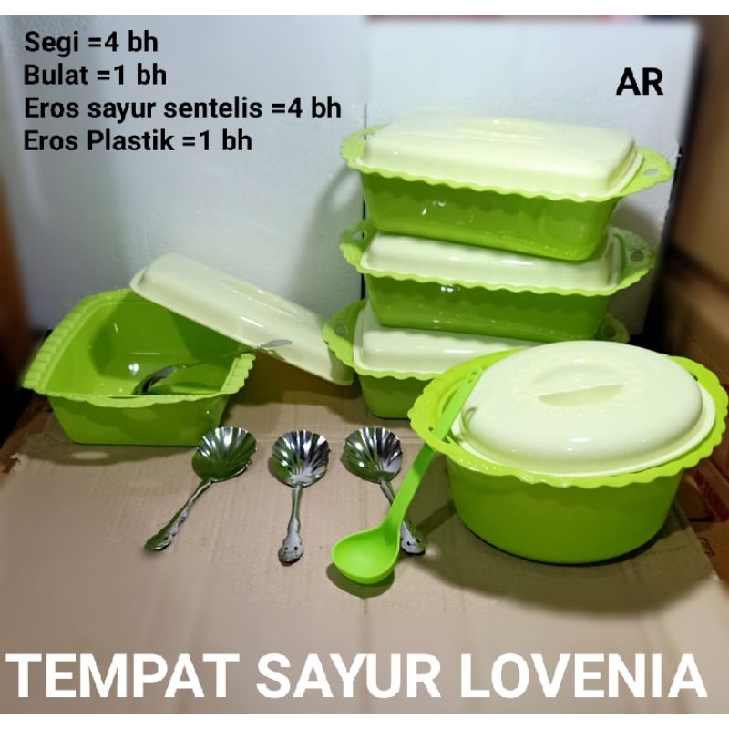 BASI SAYUR SET LOVENIA BESAR / TEMPAT SAYUR/ WADAH SAYUR ( REGULER )