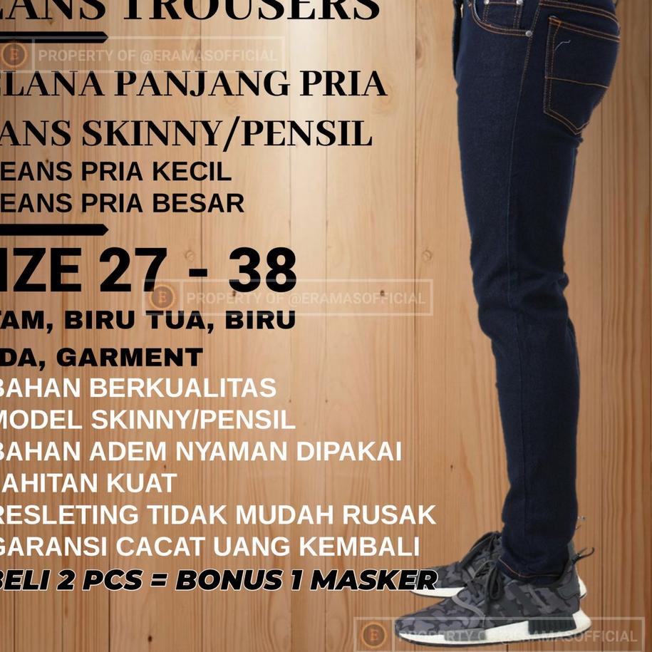 Best Seller.. Celana Jeans Jins Jean Pensil Levis Lepis Pria Laki Laki Cowok Panjang Dewasa Polos Ju