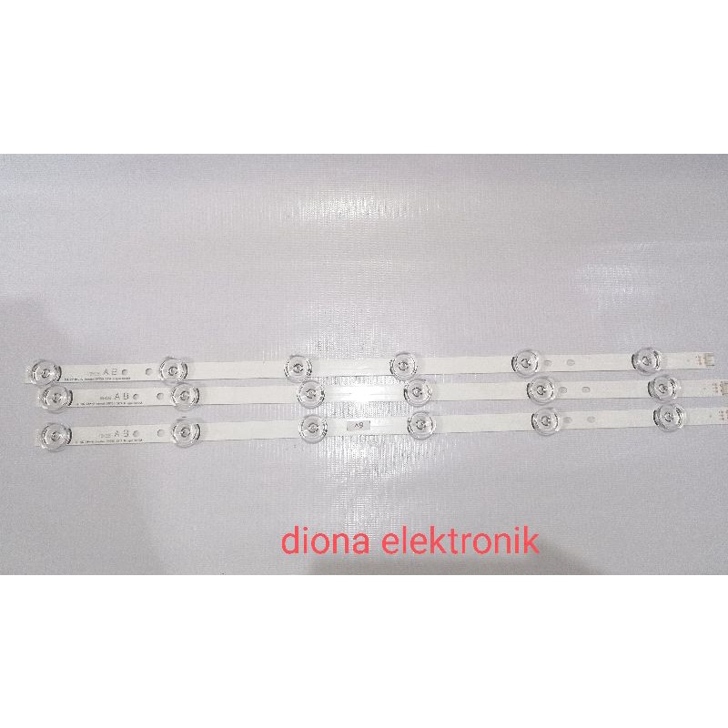 lampu backlight/backlite TV LG 32 inci LB550/LF550 6 kancing 6 volt