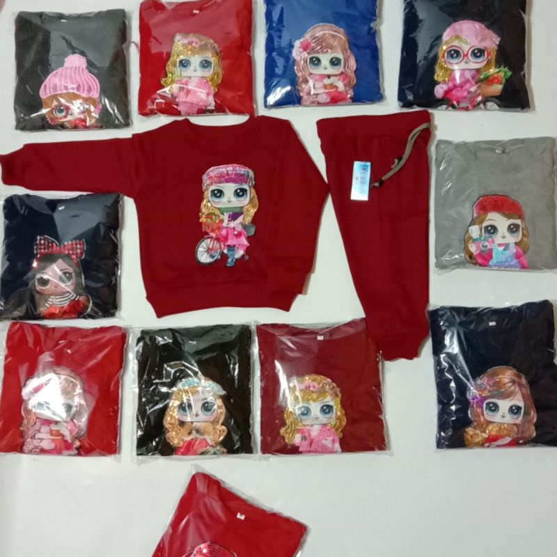 COD, setelan joger olahraga anak usia 7-11,led, bahan,bebytery,Unisex