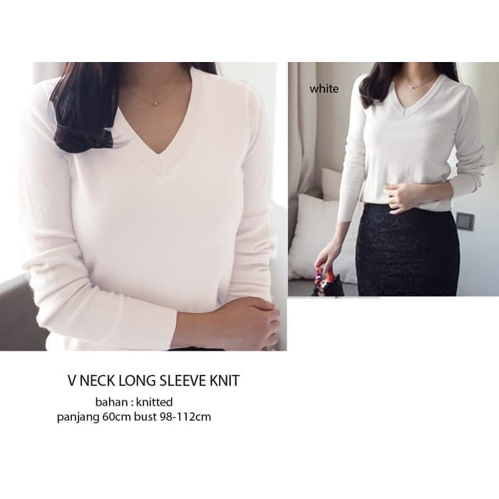 V NECK LONG SLEEVE  Baju-set-taffy-blouse-and-pants-BAJU-CELANA-VIVALDI-ASLI-BLOUSE-TAFFY-PANT G0Q2