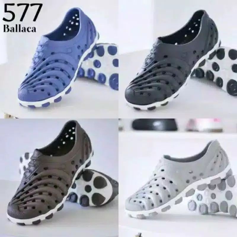 PROMO... SEPATU KARET PRIA MODEL CROCS MERK BALACA/SEPATU ANTI AIR