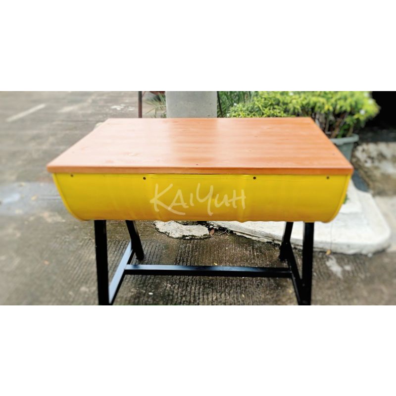 Meja drum | meja industrial | meja cafe