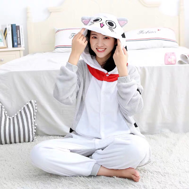 BAJU ONESIE NYANKO SENSEI KUCING KOSTUM PIYAMA