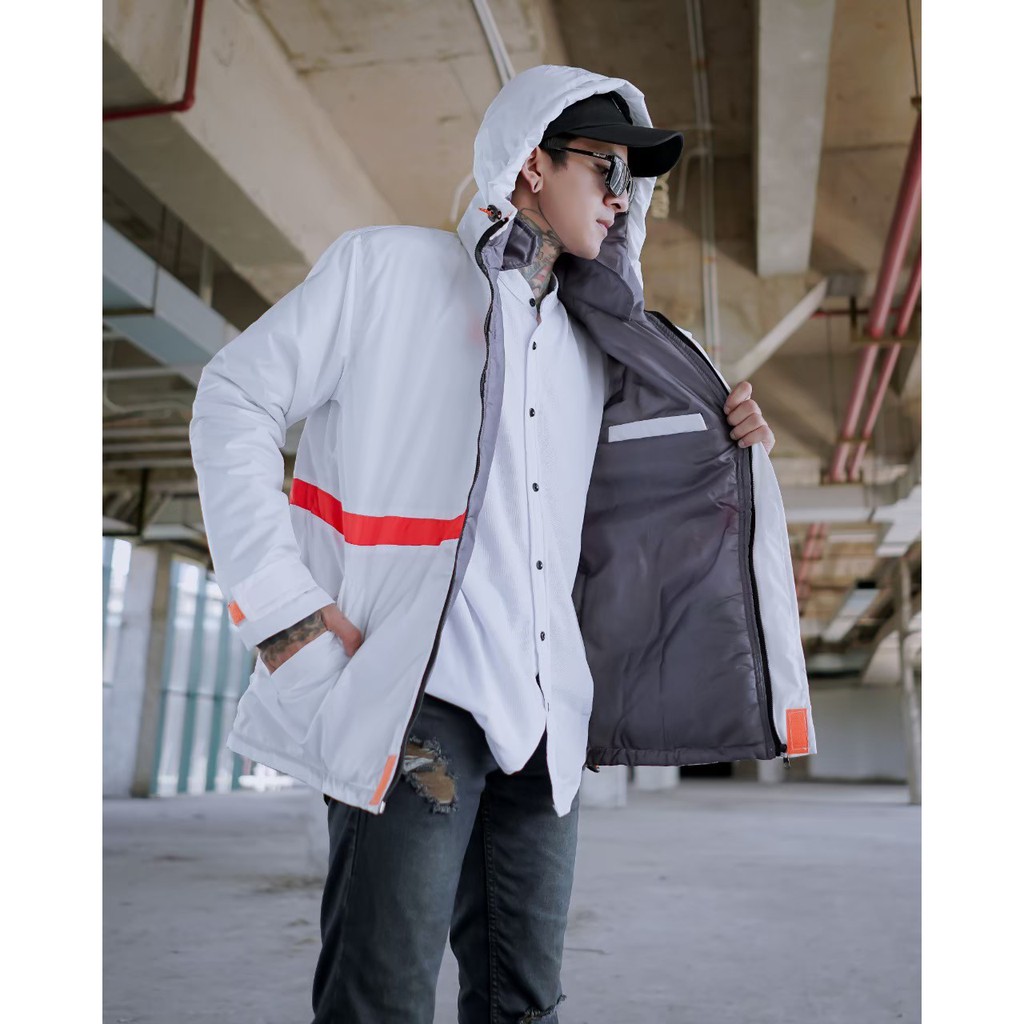 BGSR Jaket Parasut Waterproof Windbreaker Hoodie