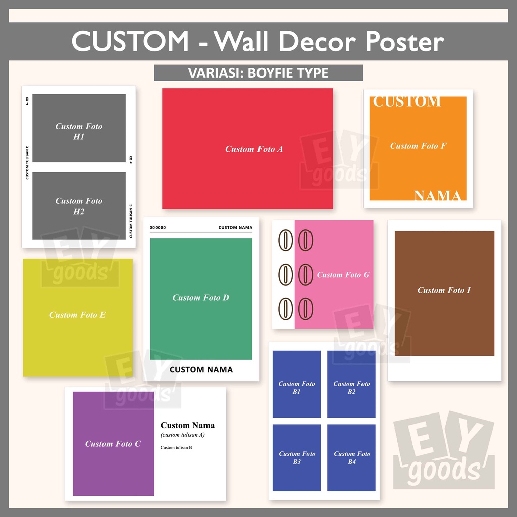 CUSTOM WALL DECOR POSTER Aesthetic Poster Card Postcard Quotes Motivational Affirmation Card Hiasan Dinding Wall Deco Aesthetic Decoration Kartu Dekorasi Dinding INS Kamar Korea Art print Stiker Sticker Motivasi Desk Tumblr Moodboard Journaling Bujo