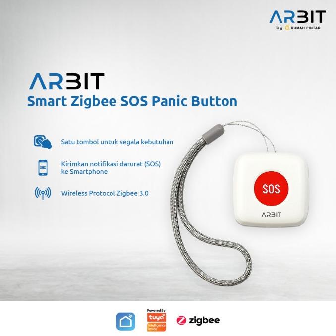 Jual Sale Arbit Smart Zigbee Sos Panic Button Tuya Otomasi Industrial Plc Push Button On Off