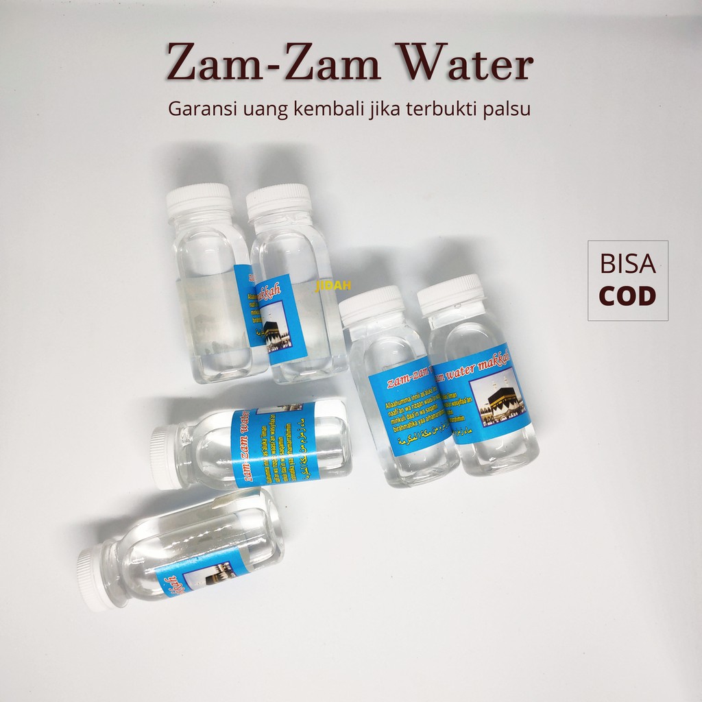 Air Zam-Zam 100% ASLI bergaransi zamzam 80 ml asli arab saudi oleh oleh haji