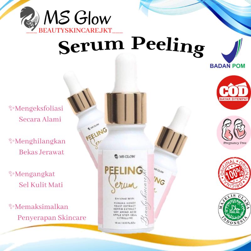 Ms Glow Serum Peeling | Serum Menghilangkan Sel Kulit Mati