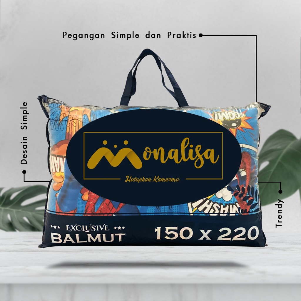 Monalisa Bantal Selimut (BALMUT) Karakter Uk 150 x 220 - LOL Party