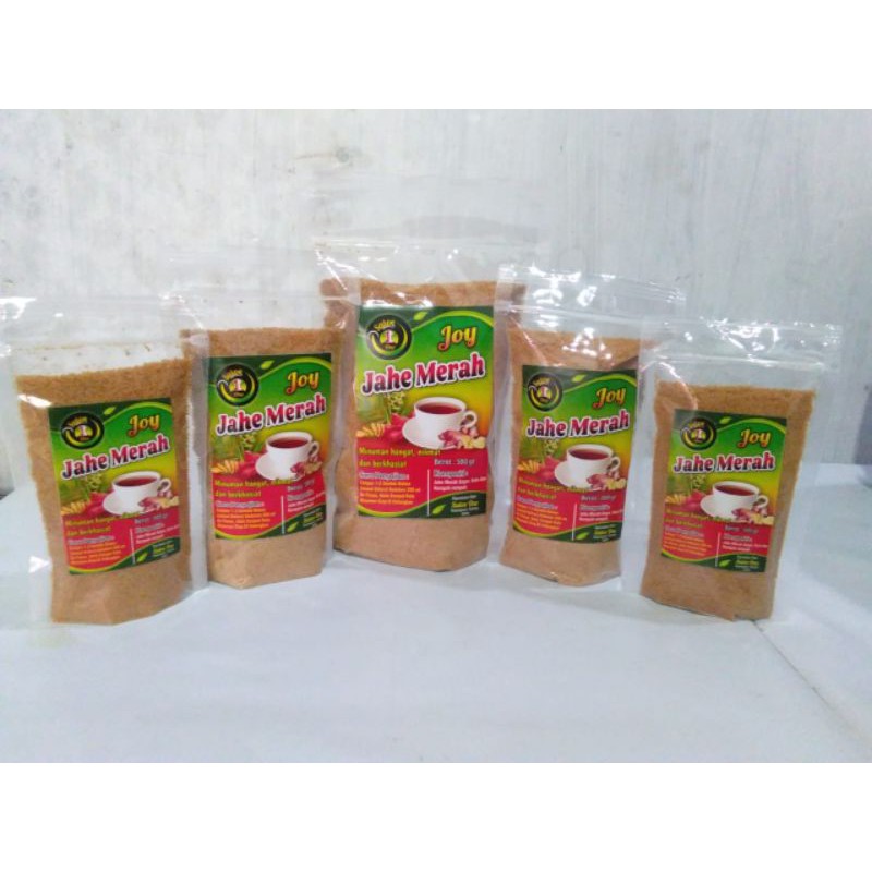 

Jahe merah instan 500g / Joy jahe merah (sari jahe merah lengkap dengan rempah-rempah)