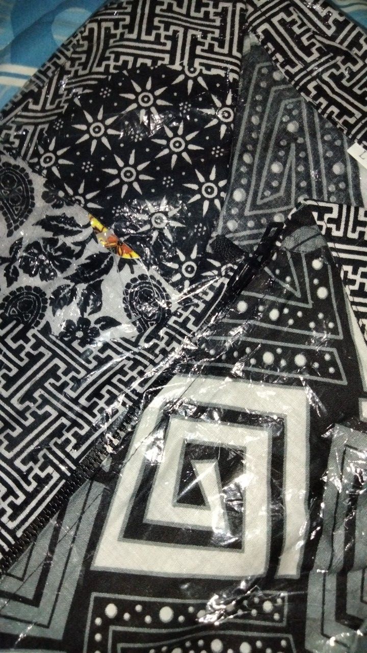 Mare Tunik Monokrom Zipper Seling Tunic Batik Busui Jumbo Xxxxl Wanita Muslim Seragam Kantor Ld 120